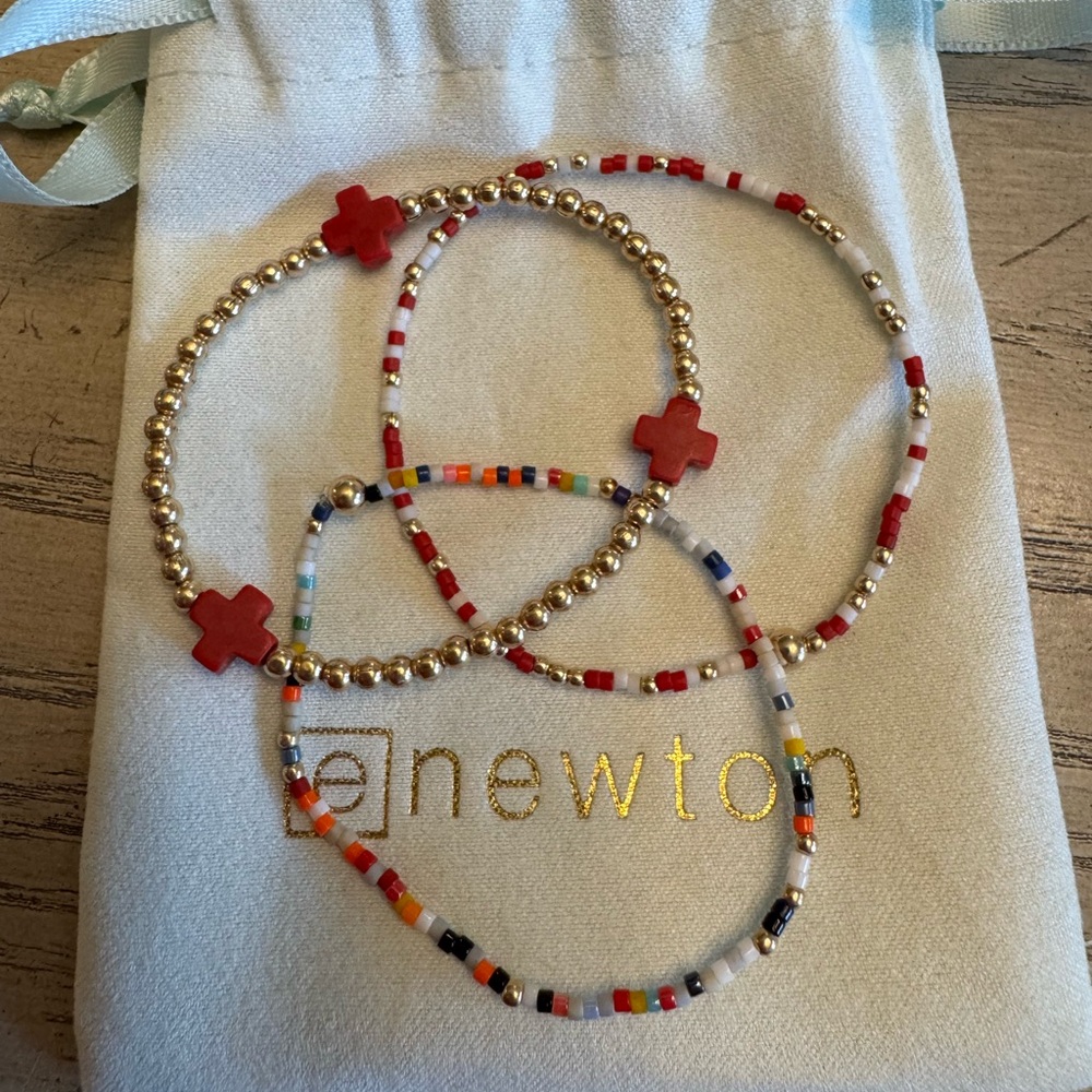 egirl by enewton Bracelet Stack - Red Multi